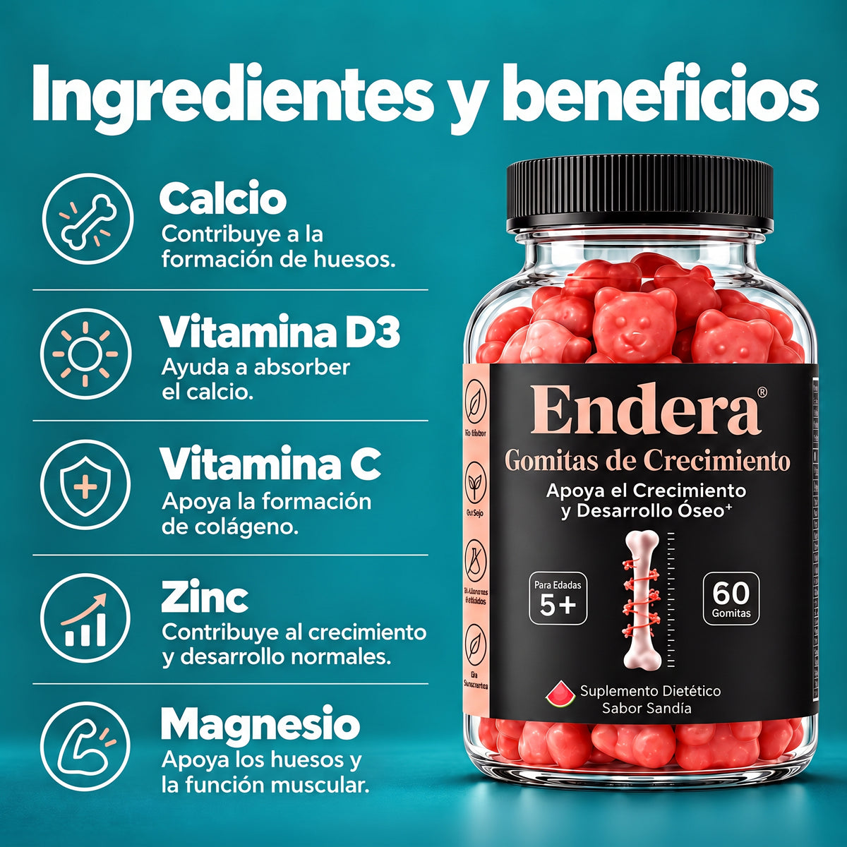 Endera® Crecimiento Óseo Natural