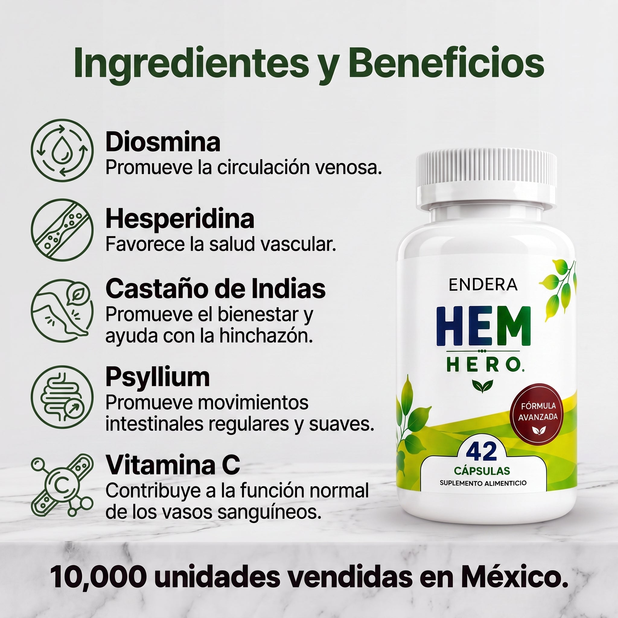 Endera™ Suplemento Para Aliviar Las Hemorroides