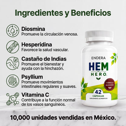 Endera™ Suplemento Para Aliviar Las Hemorroides