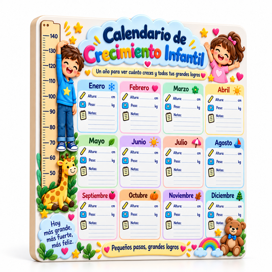 Endera® Calendario de Crecimiento Premium