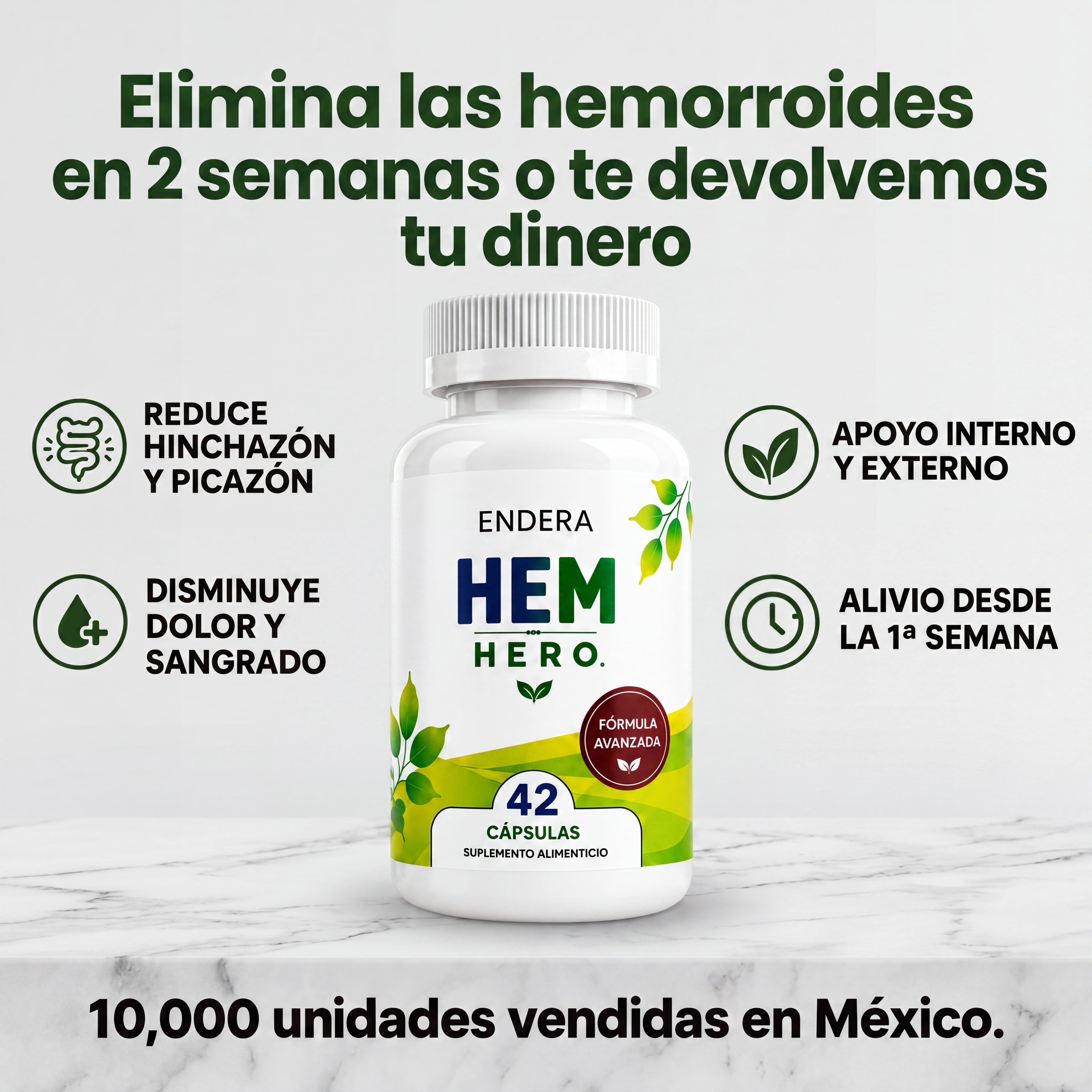 Endera™ Suplemento Para Aliviar Las Hemorroides